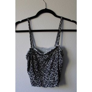 AE Leopard Print Cropped Tank